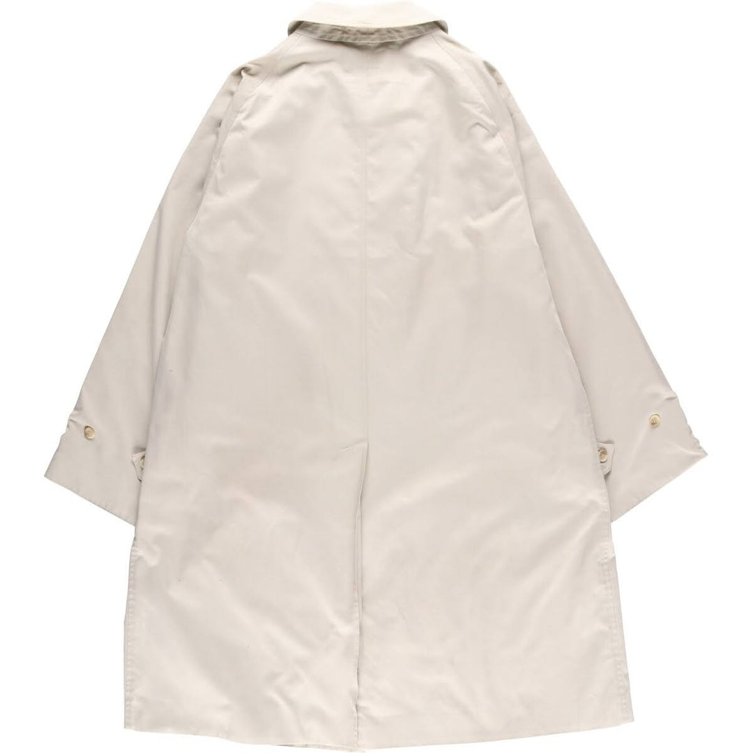 Burberry's Balmacaan Coat, Made in England, Men's Size L cotton Beige type Vintage Second Hand