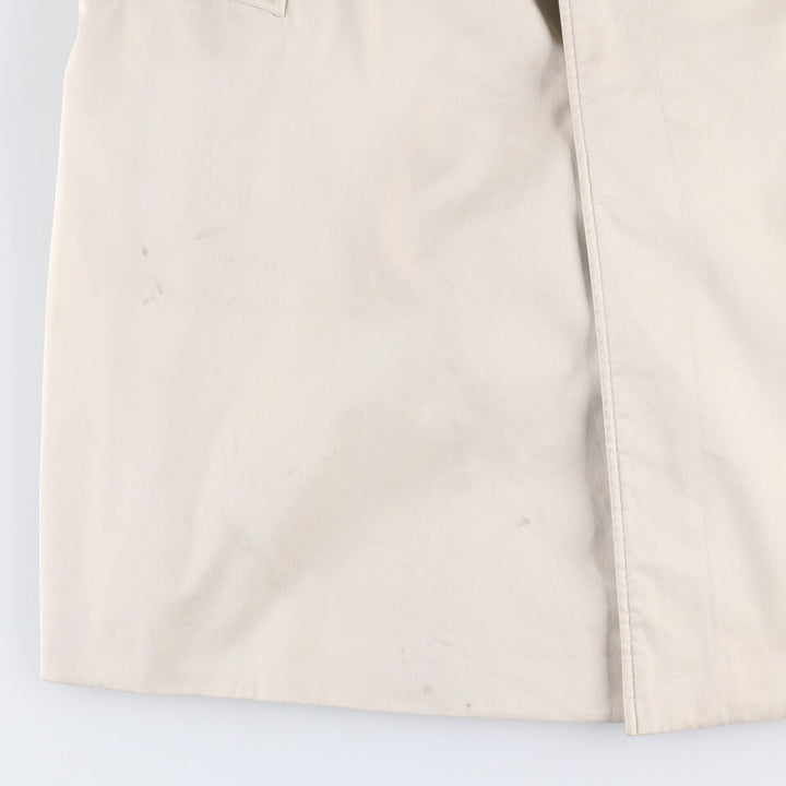 Burberry's Balmacaan Coat, Made in England, Men's Size L cotton Beige type Vintage Second Hand
