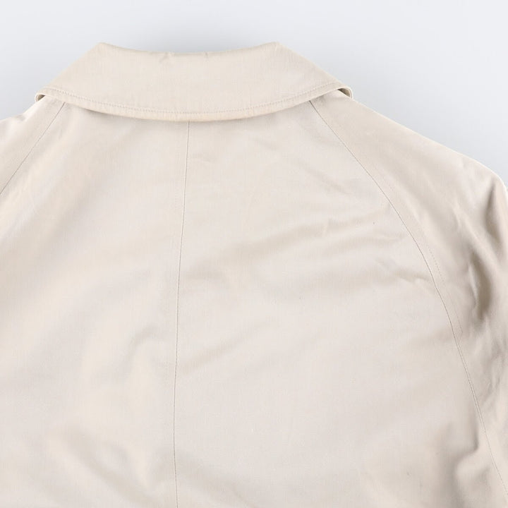 Burberry's Balmacaan Coat, Made in England, Men's Size L cotton Beige type Vintage Second Hand