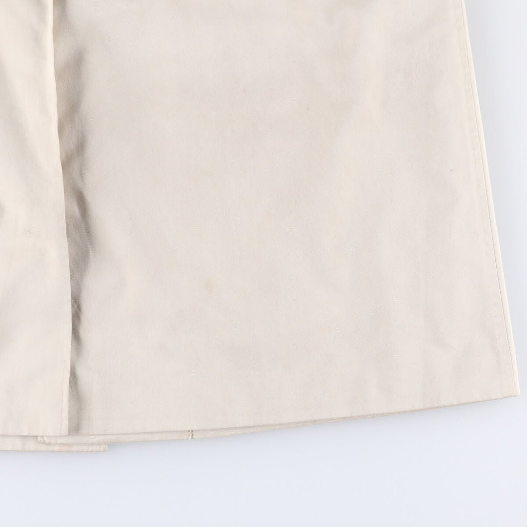 Burberry's Balmacaan Coat, Made in England, Men's Size L cotton Beige type Vintage Second Hand