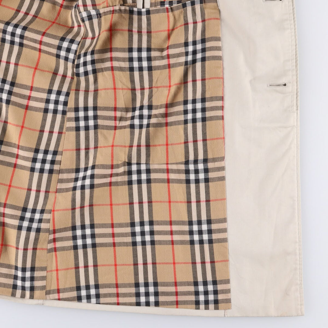 Burberry's Balmacaan Coat, Made in England, Men's Size L cotton Beige type Vintage Second Hand