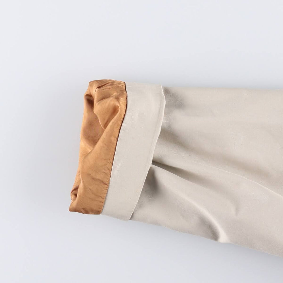 Burberry's Balmacaan Coat, Made in England, Men's Size L cotton Beige type Vintage Second Hand