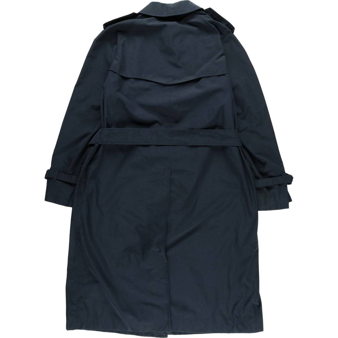 Burberry's Balmacaan Coat, Made in England, Men's XL Size polyester navy blue type Vintage Second Hand