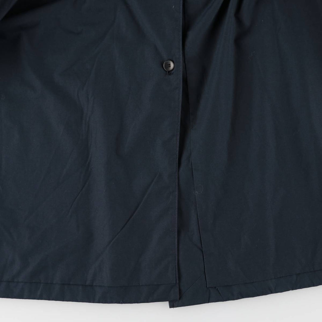 Burberry's Balmacaan Coat, Made in England, Men's XL Size polyester navy blue type Vintage Second Hand