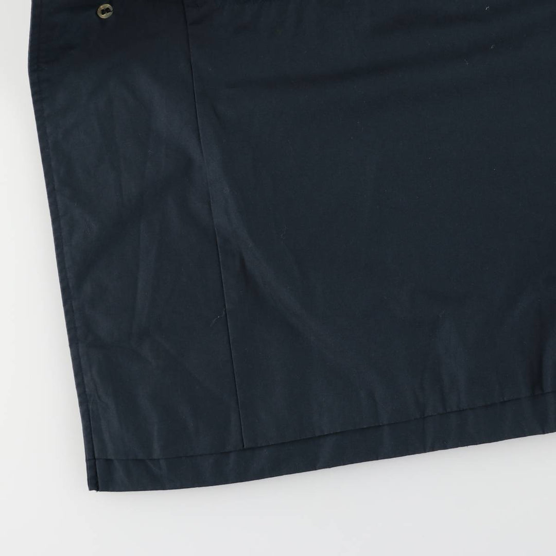 Burberry's Balmacaan Coat, Made in England, Men's XL Size polyester navy blue type Vintage Second Hand