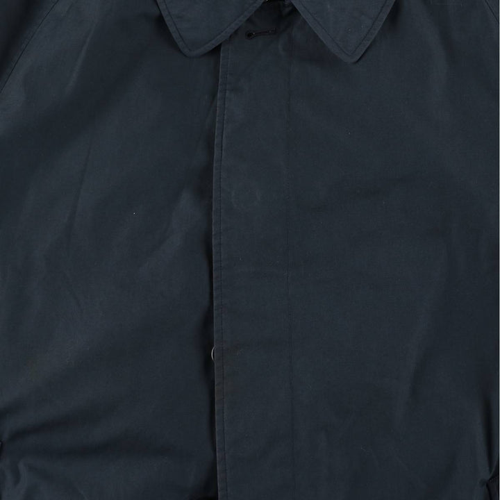 Burberry's Balmacaan Coat, Made in England, Men's XL Size polyester navy blue type Vintage Second Hand