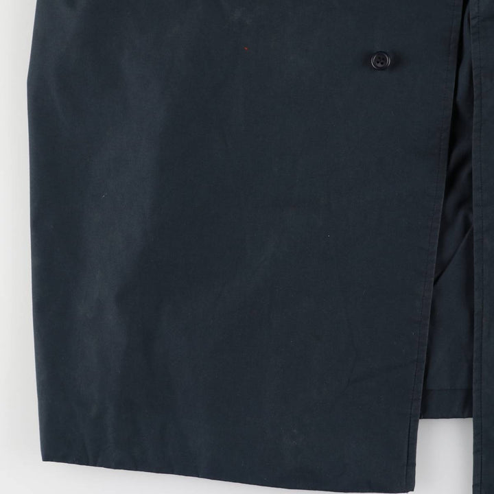 Burberry's Balmacaan Coat, Made in England, Men's XL Size polyester navy blue type Vintage Second Hand