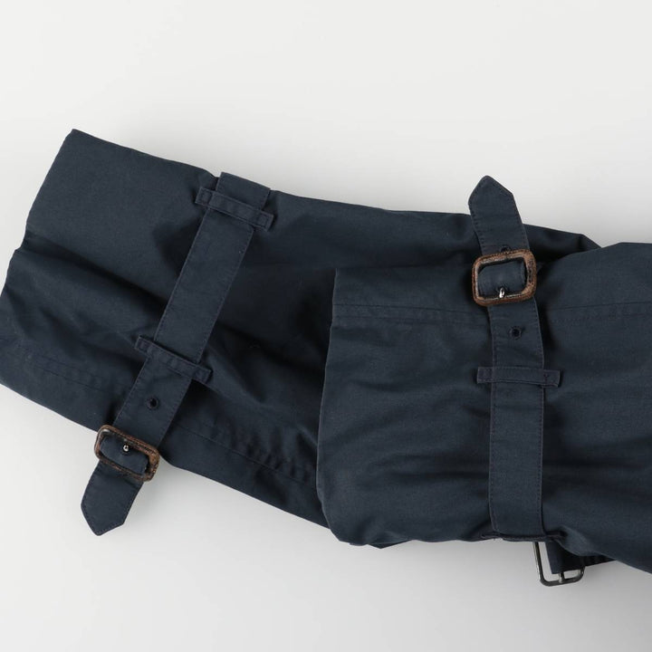 Burberry's Balmacaan Coat, Made in England, Men's XL Size polyester navy blue type Vintage Second Hand