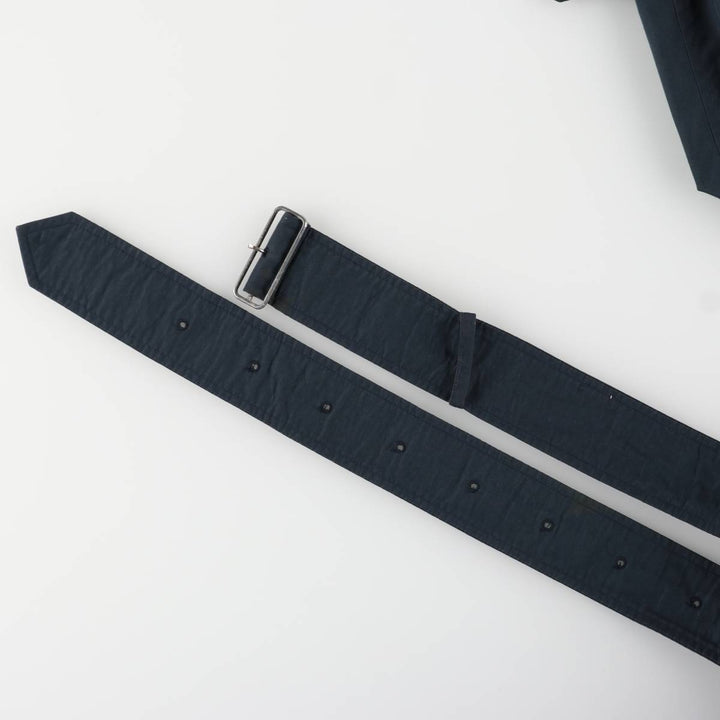 Burberry's Balmacaan Coat, Made in England, Men's XL Size polyester navy blue type Vintage Second Hand