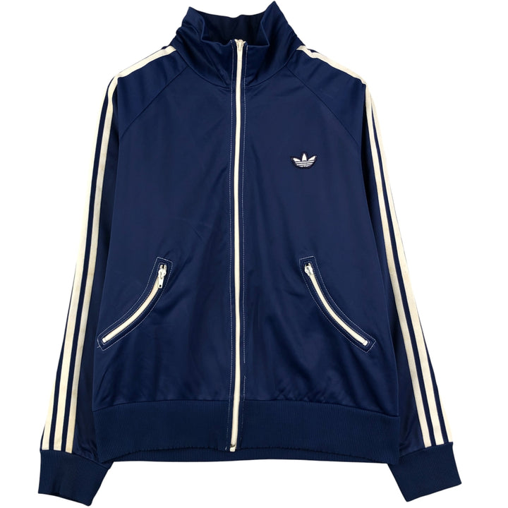 Vintage 1970'S adidas VENTEX ATP Track Jacket, Men's Size Medium polyester navy blue type Vintage Second Hand