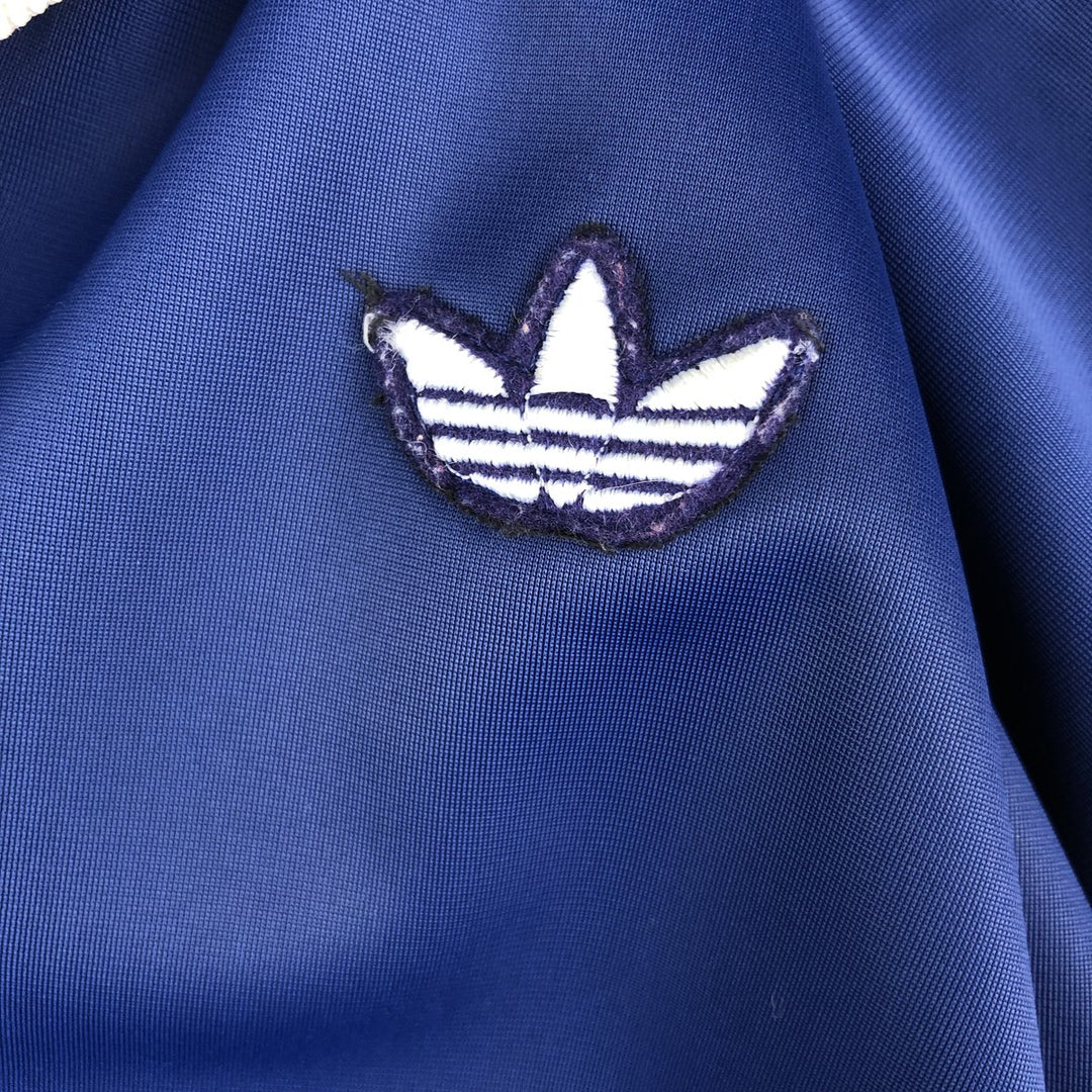 Vintage 1970'S adidas VENTEX ATP Track Jacket, Men's Size Medium polyester navy blue type Vintage Second Hand