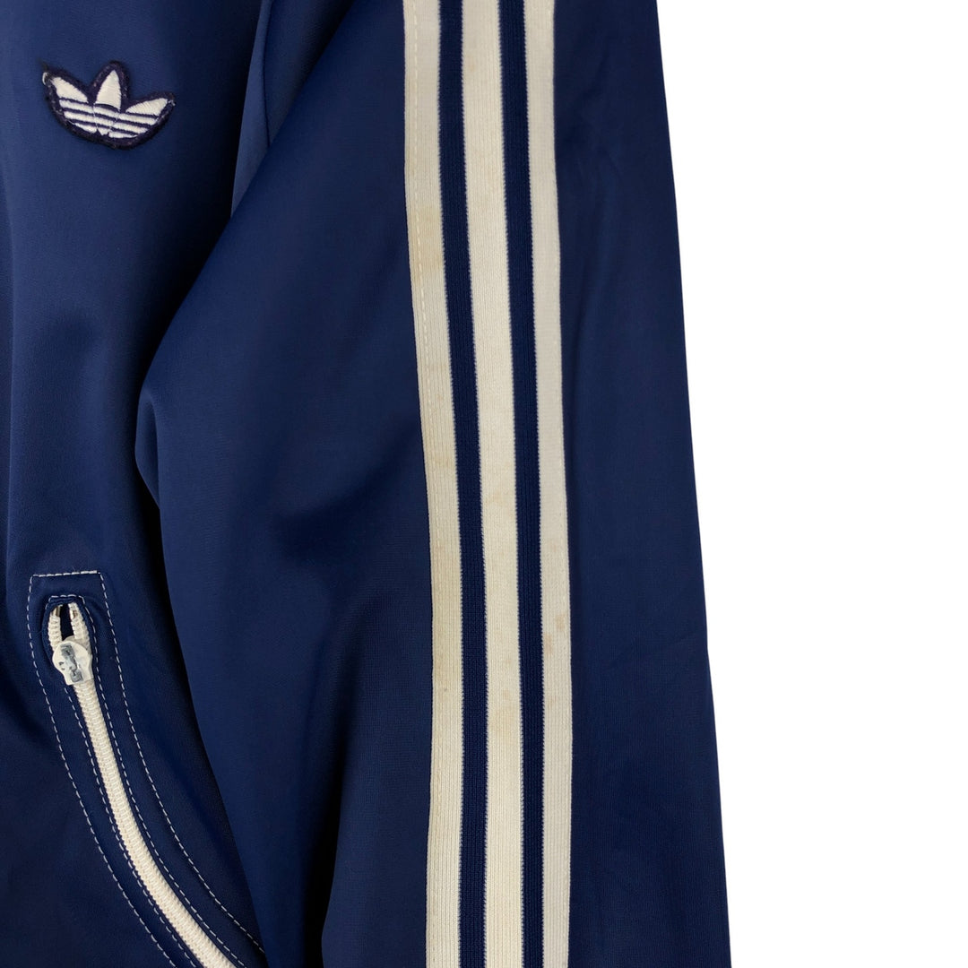 Vintage 1970'S adidas VENTEX ATP Track Jacket, Men's Size Medium polyester navy blue type Vintage Second Hand