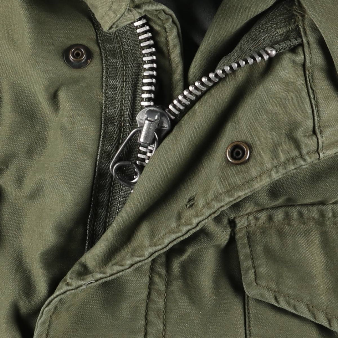 Authentic 1960'S US Military M-65 Field Jacket, Made in USA, Regular Small, Men's Size Medium unclear Khaki type Vintage Second Hand
