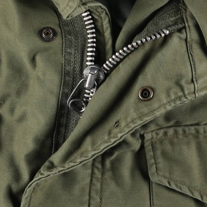 Authentic 1960'S US Military M-65 Field Jacket, Made in USA, Regular Small, Men's Size Medium unclear Khaki type Vintage Second Hand