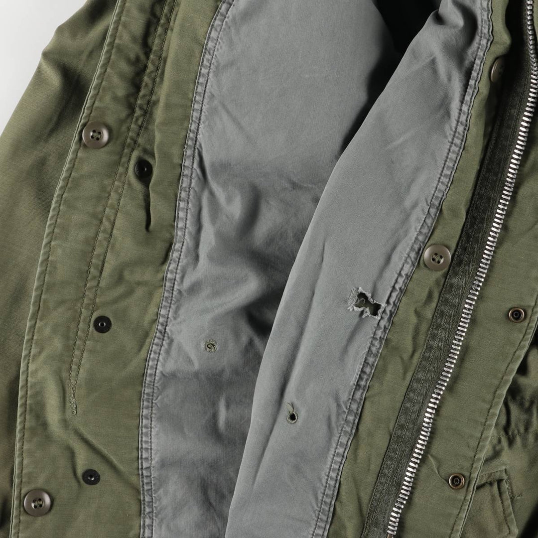 Authentic 1960'S US Military M-65 Field Jacket, Made in USA, Regular Small, Men's Size Medium unclear Khaki type Vintage Second Hand