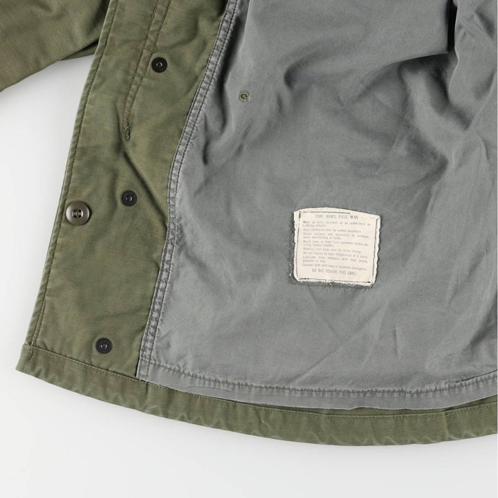 Authentic 1960'S US Military M-65 Field Jacket, Made in USA, Regular Small, Men's Size Medium unclear Khaki type Vintage Second Hand