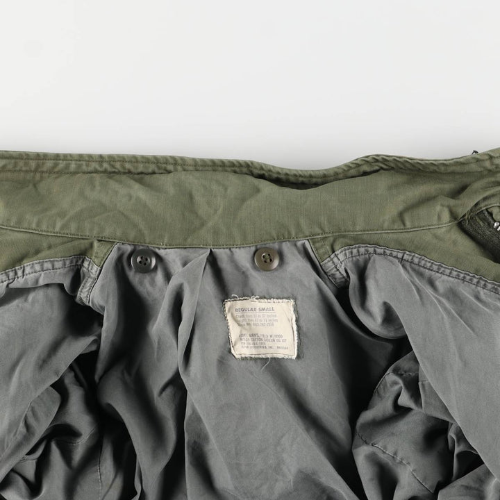 Authentic 1960'S US Military M-65 Field Jacket, Made in USA, Regular Small, Men's Size Medium unclear Khaki type Vintage Second Hand