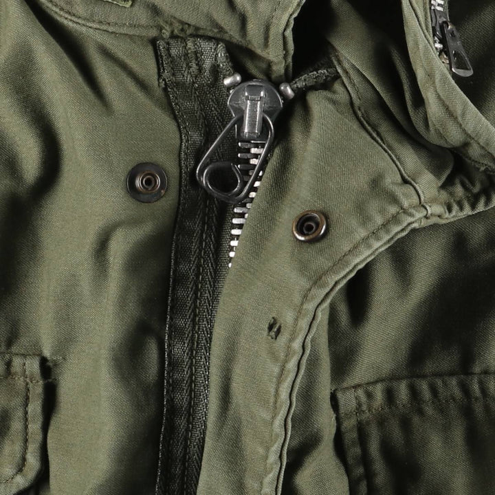 Authentic 1960'S US Military M-65 Field Jacket, Made in USA, Regular Small, Men's Size Medium unclear Khaki type Vintage Second Hand