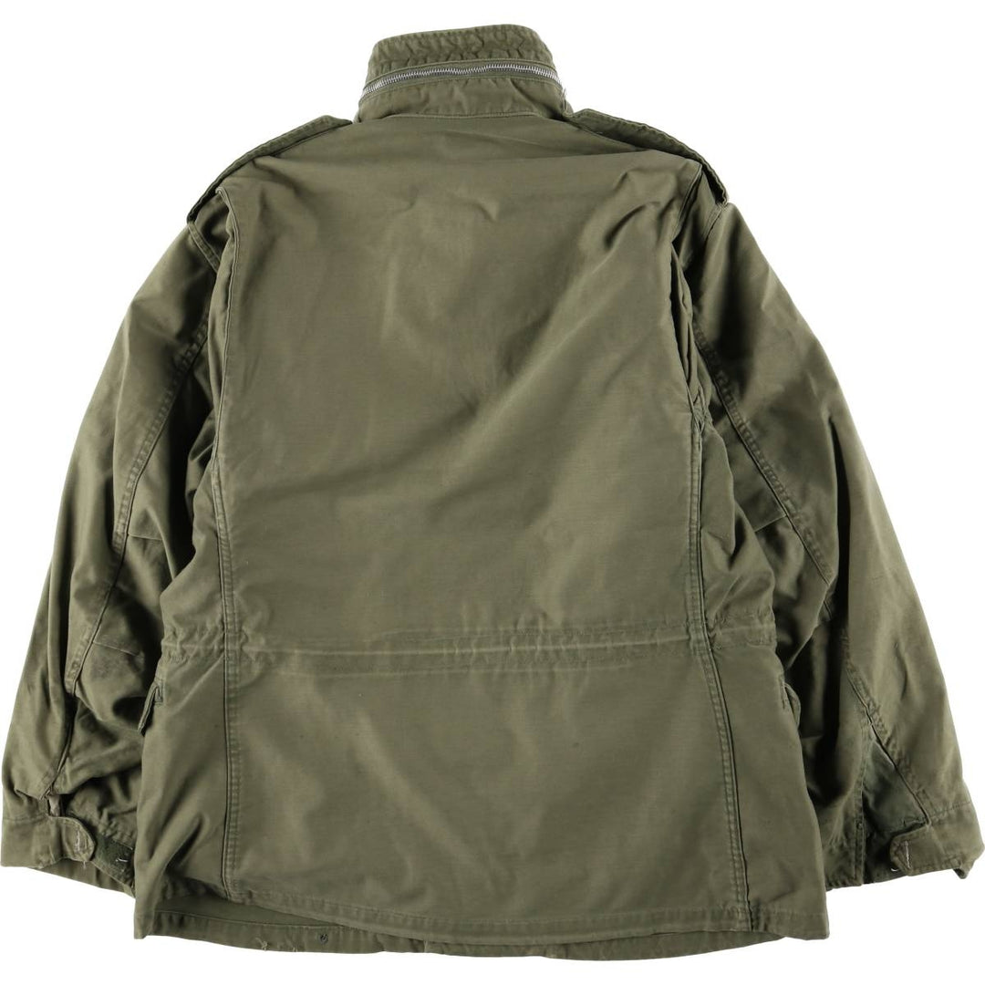 US Army M-65 2nd Paint Military Field Jacket, Men's Size L unclear Khaki type Vintage Second Hand