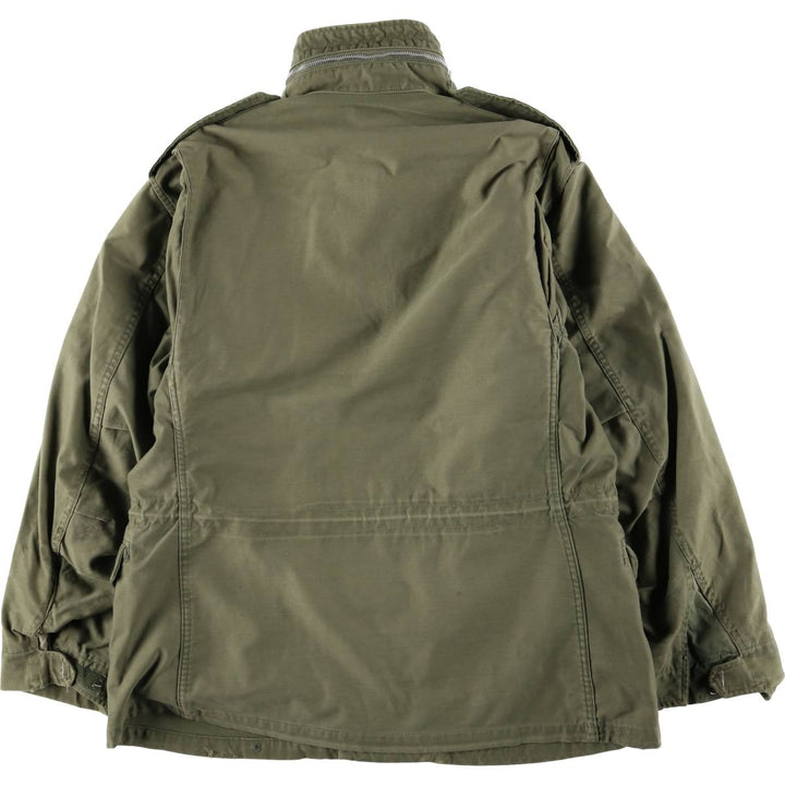 US Army M-65 2nd Paint Military Field Jacket, Men's Size L unclear Khaki type Vintage Second Hand