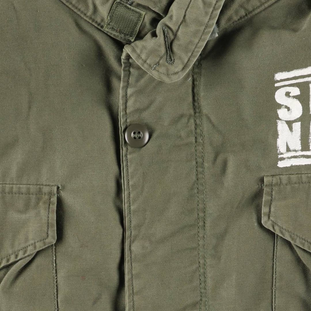 US Army M-65 2nd Paint Military Field Jacket, Men's Size L unclear Khaki type Vintage Second Hand