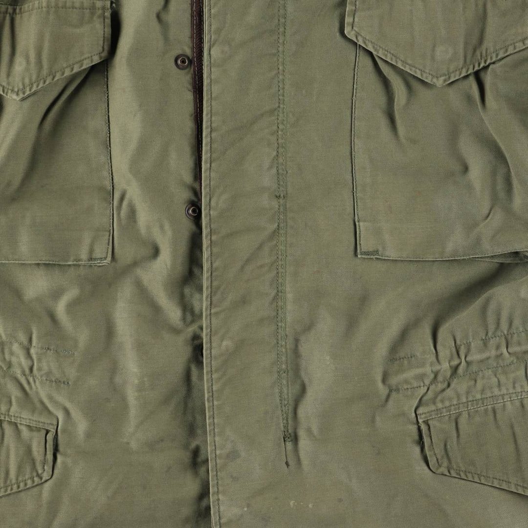 US Army M-65 2nd Paint Military Field Jacket, Men's Size L unclear Khaki type Vintage Second Hand