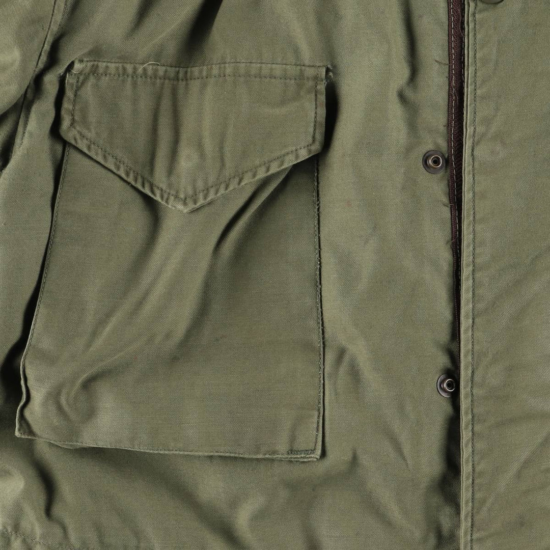 US Army M-65 2nd Paint Military Field Jacket, Men's Size L unclear Khaki type Vintage Second Hand