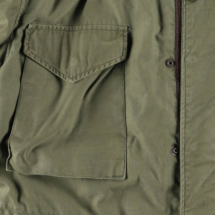 US Army M-65 2nd Paint Military Field Jacket, Men's Size L unclear Khaki type Vintage Second Hand
