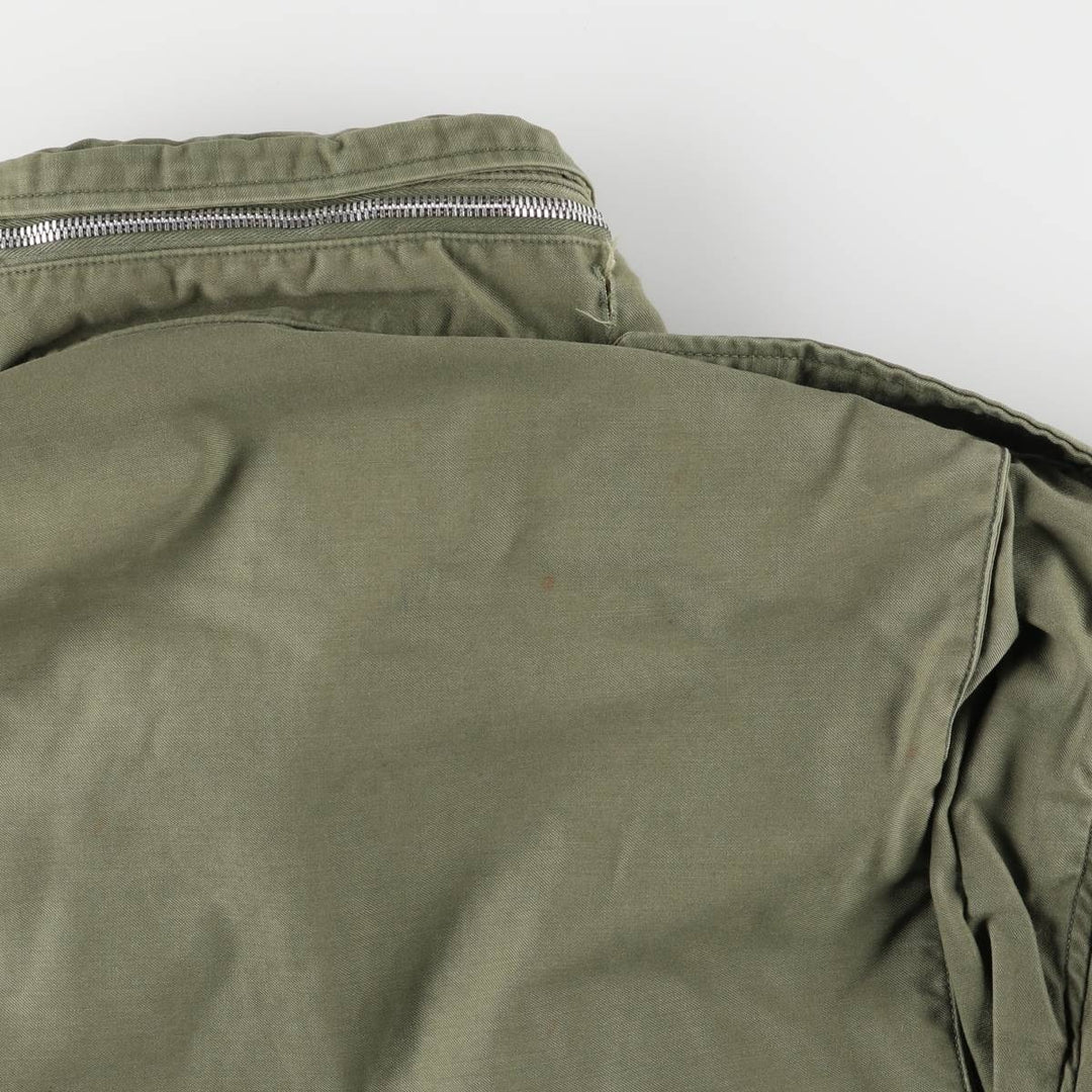 US Army M-65 2nd Paint Military Field Jacket, Men's Size L unclear Khaki type Vintage Second Hand