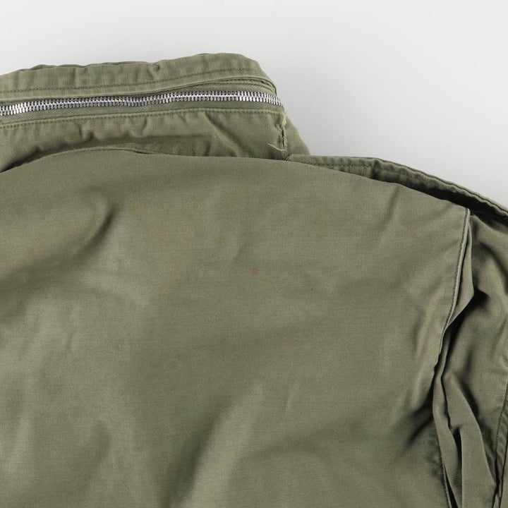 US Army M-65 2nd Paint Military Field Jacket, Men's Size L unclear Khaki type Vintage Second Hand