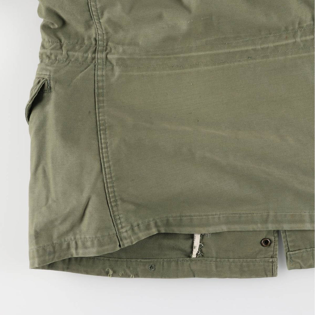 US Army M-65 2nd Paint Military Field Jacket, Men's Size L unclear Khaki type Vintage Second Hand