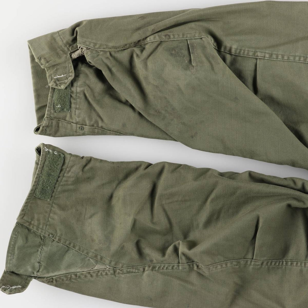 US Army M-65 2nd Paint Military Field Jacket, Men's Size L unclear Khaki type Vintage Second Hand