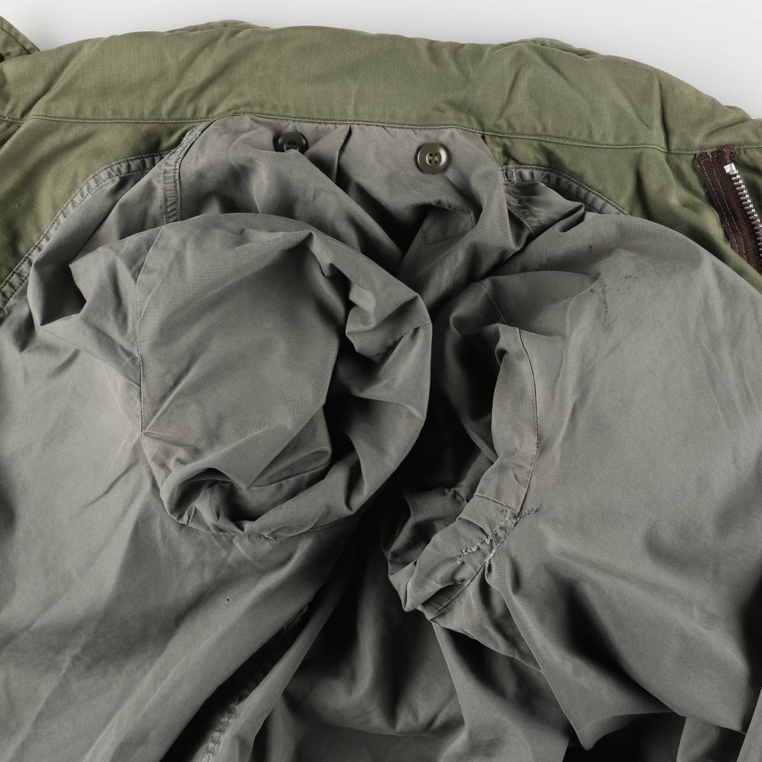 US Army M-65 2nd Paint Military Field Jacket, Men's Size L unclear Khaki type Vintage Second Hand