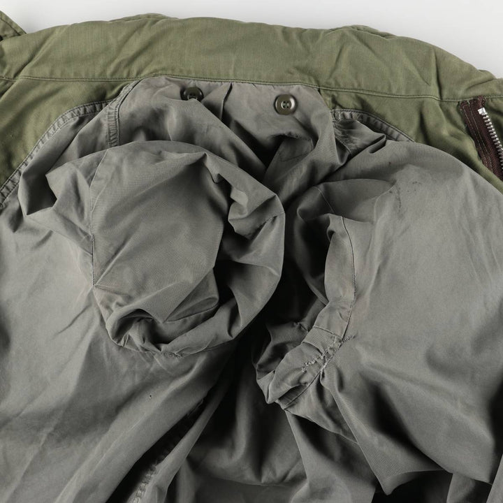 US Army M-65 2nd Paint Military Field Jacket, Men's Size L unclear Khaki type Vintage Second Hand