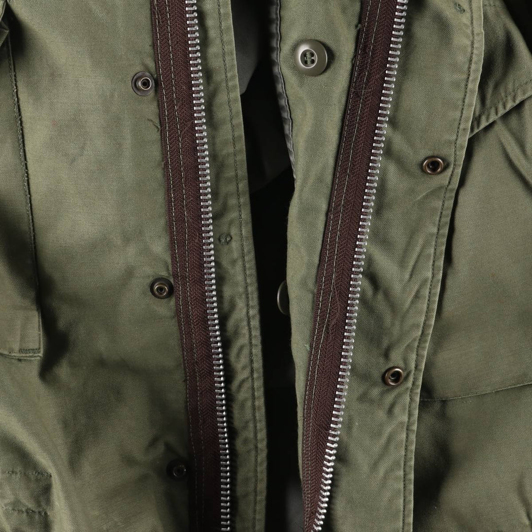 US Army M-65 2nd Paint Military Field Jacket, Men's Size L unclear Khaki type Vintage Second Hand