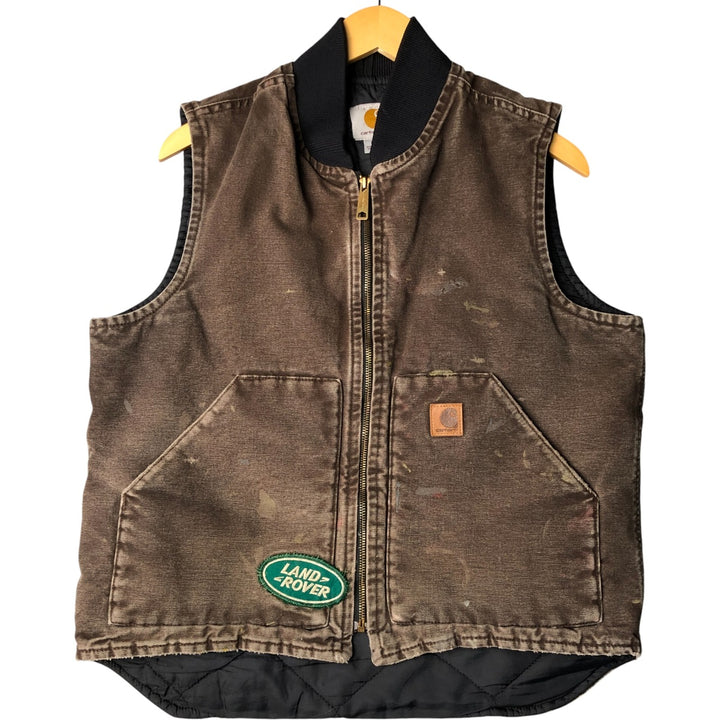 Carhartt Classic Padded Duck Vest, Men's Medium cotton brown type Vintage Second Hand