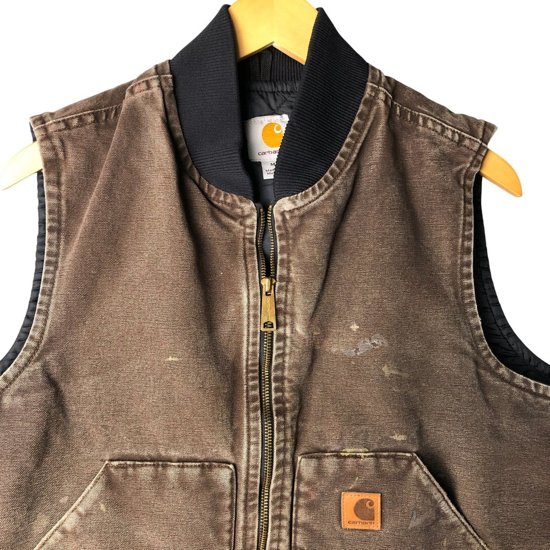 Carhartt Classic Padded Duck Vest, Men's Medium cotton brown type Vintage Second Hand