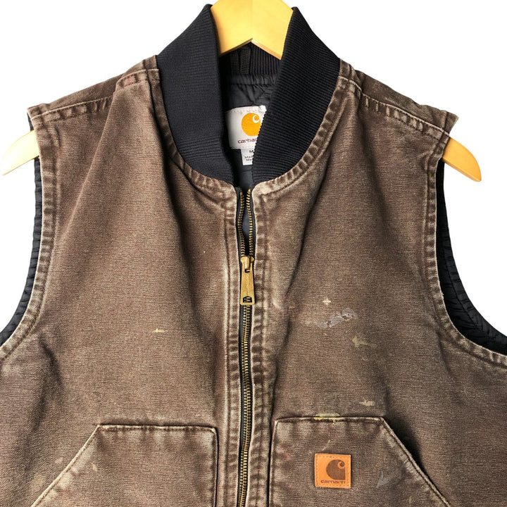 Carhartt Classic Padded Duck Vest, Men's Medium cotton brown type Vintage Second Hand