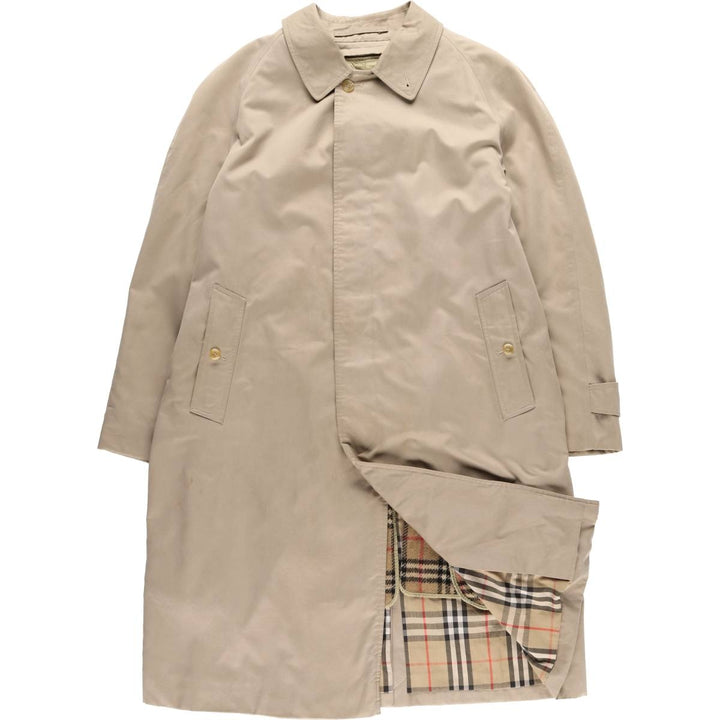 Burberry's Balmacaan coat, men's size M cotton Beige type Vintage Second Hand