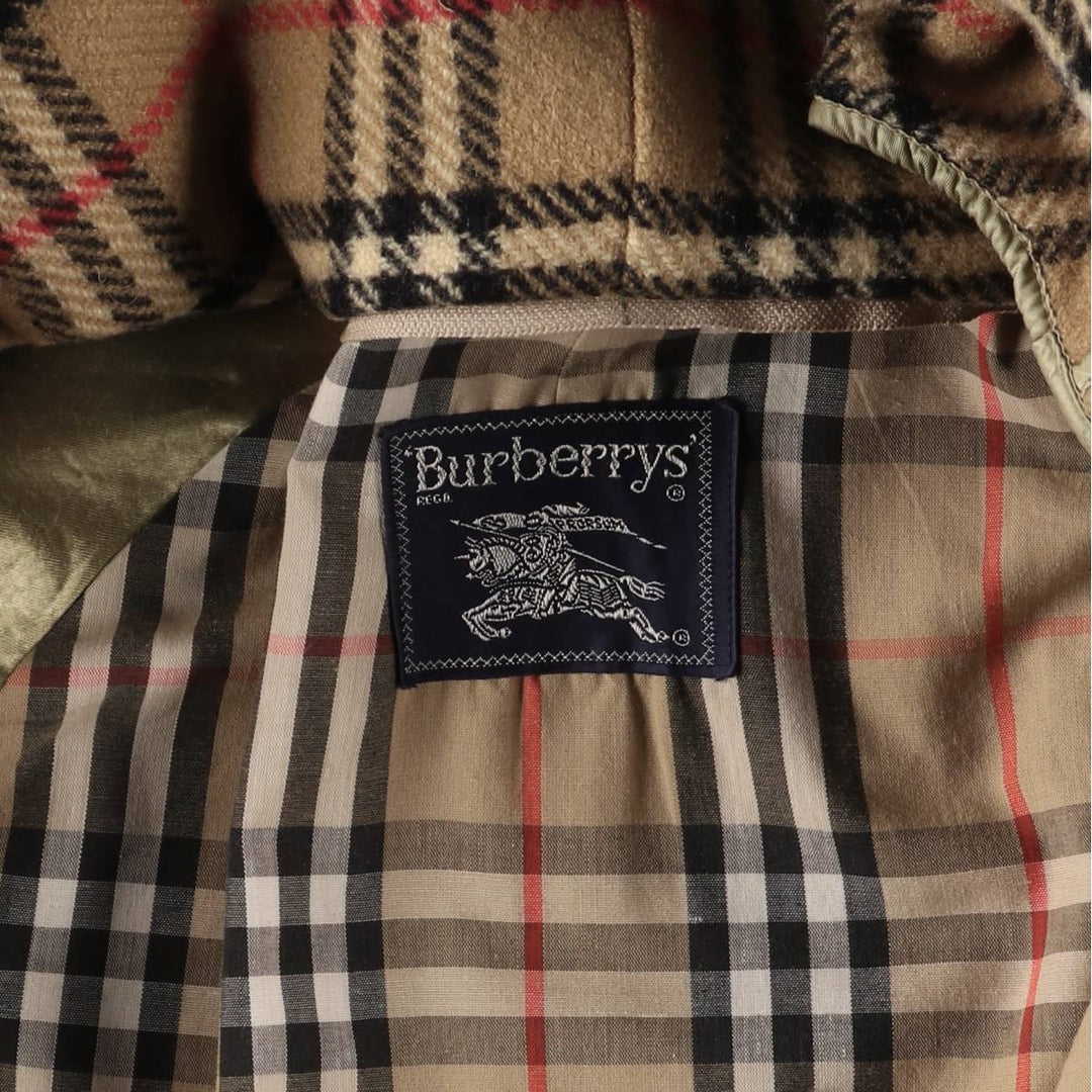 Burberry's Balmacaan coat, men's size M cotton Beige type Vintage Second Hand