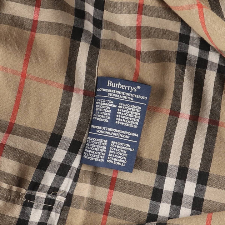 Burberry's Balmacaan coat, men's size M cotton Beige type Vintage Second Hand