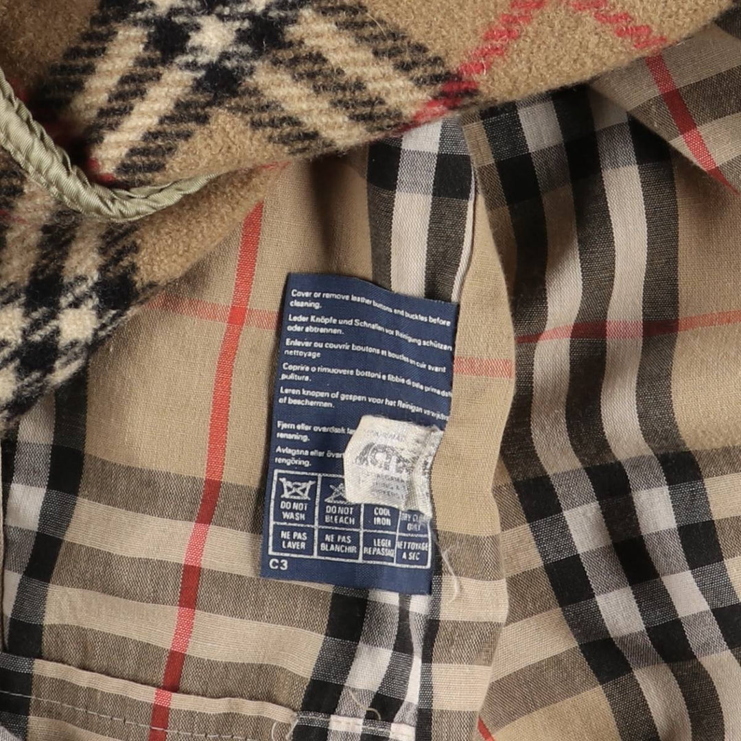 Burberry's Balmacaan coat, men's size M cotton Beige type Vintage Second Hand