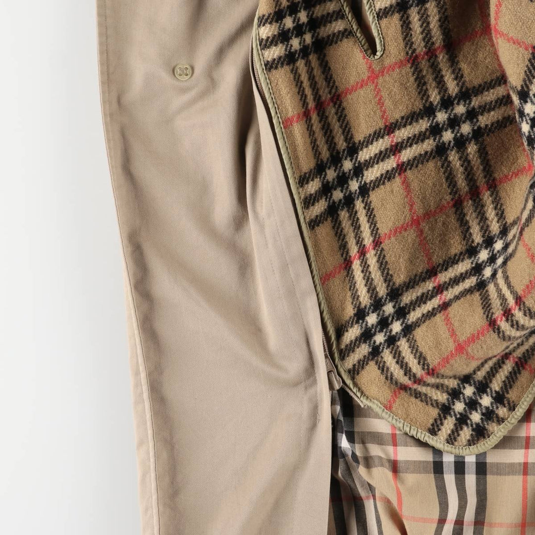 Burberry's Balmacaan coat, men's size M cotton Beige type Vintage Second Hand