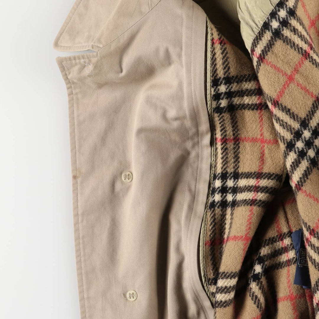 Burberry's Balmacaan coat, men's size M cotton Beige type Vintage Second Hand