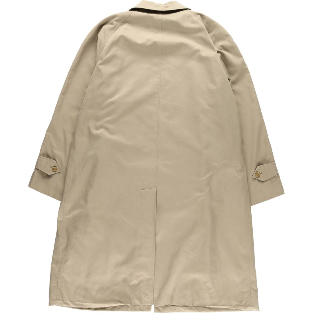 Burberry's Balmacaan Coat, Made in England, Men's Size L cotton Beige type Vintage Second Hand