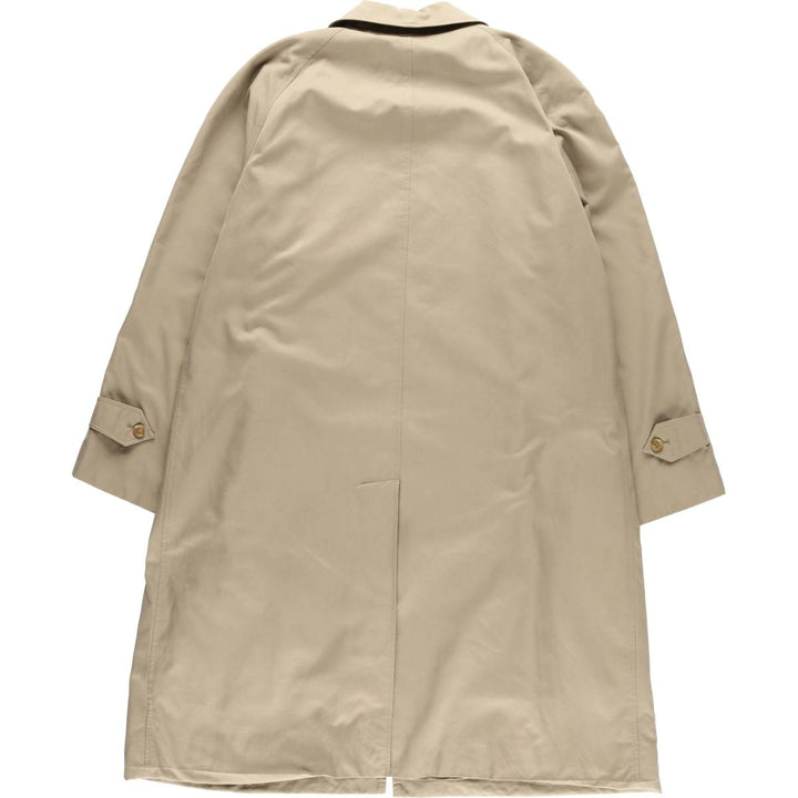 Burberry's Balmacaan Coat, Made in England, Men's Size L cotton Beige type Vintage Second Hand