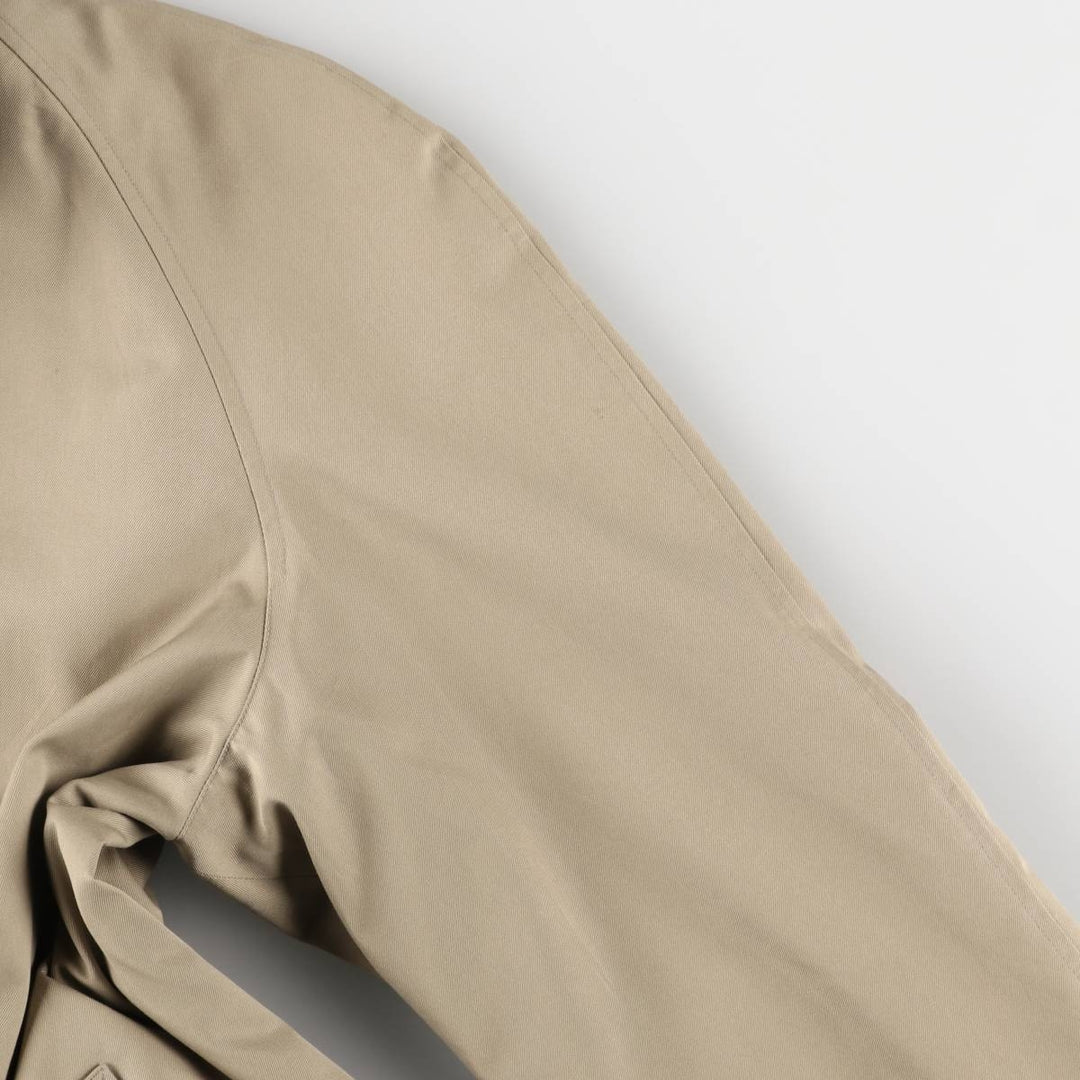 Burberry's Balmacaan Coat, Made in England, Men's Size L cotton Beige type Vintage Second Hand