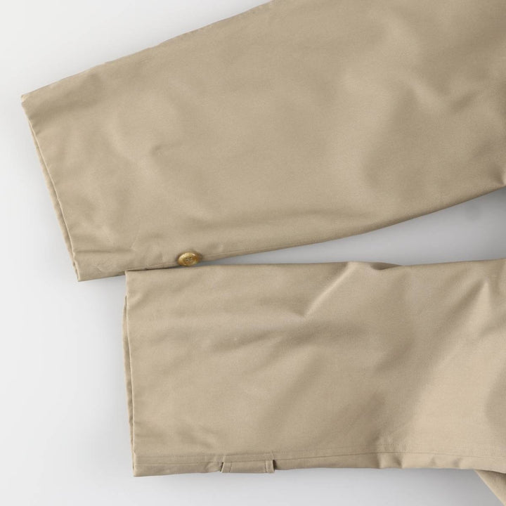 Burberry's Balmacaan Coat, Made in England, Men's Size L cotton Beige type Vintage Second Hand