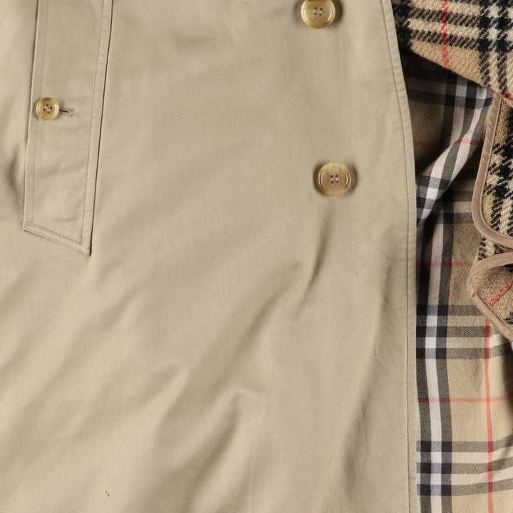 Burberry's Balmacaan Coat, Made in England, Men's Size L cotton Beige type Vintage Second Hand