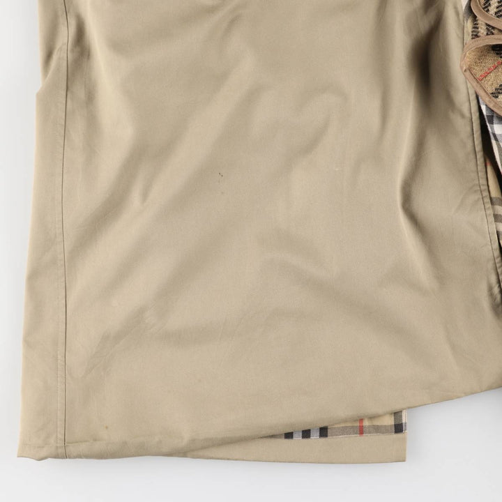 Burberry's Balmacaan Coat, Made in England, Men's Size L cotton Beige type Vintage Second Hand